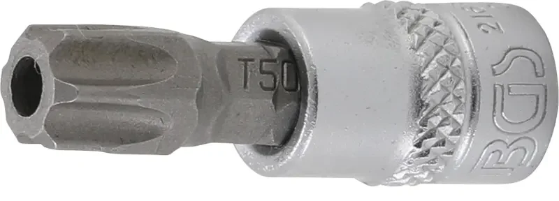 Zástrčná bitová hlavice 1/4" T 50 BGS102165-T50 s vrtáním (BGS102165-T50) Akční Cena