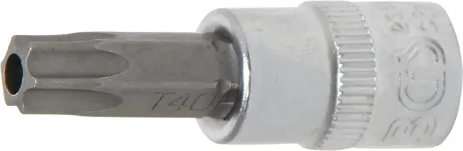 Zástrčná bitová hlavice 1/4" T 40 BGS102363 s vrtáním (BGS102363) Nakupujte Hned