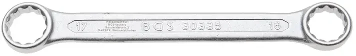 Akční Cena Oboustranný očkový klíč 16 x 17 mm BGS1030335, extra plochý (BGS1030335)