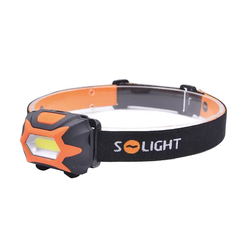 Aku čelová svítilna/lampa Solight WH25, 150 lm, COB LED osvětlení, 3x baterie AAA, WH25 (SOLIWH25) Originální