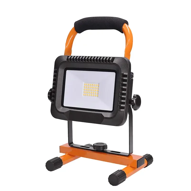 Aku přenosný LED reflektor 1600 lm Solight WM-20W-DE, oranžovo-černý (7,2 Ah) (SOLIWM-20W-DE) Výhodná Nabídka