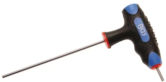 Zástrčný šestihranný klíč (inbus) 2 mm s T-rukojetí a boční čepelí. BGS 4010 (BGS104010-1) Nejlepší Volba
