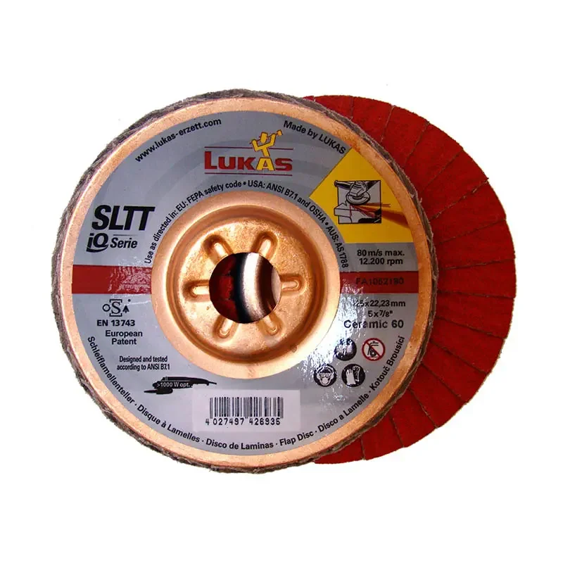 Akce Lamelový brusný kotouč Lukas IQ SLTT 150 mm CER 40 Keramické zrno (P 40) (LU37iQSLTT150CER40)