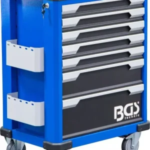 Značkový Montážní pojízdný vozík BGS104236 - 7 zásuvek. Prázdný (BGS104236)