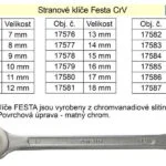 Značkový Očkoplochý klíč FESTA8mm CrV