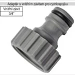 Adaptér na rychlospojku s vnitřním závitem 3/4″ pro zahradní hadici Nová Kolekce