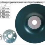Nosič brusných fíbrových výseků 150mm pro úhlové brusky Speciální Cena