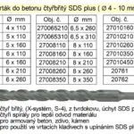 Horká Nabídka Vrták do betonu čtyřbřitý SDS plus 8x 210mm