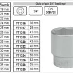 Zlevněný Gola ořech šestihran60mm 3/4″