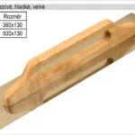 Značkový Hladítko nerezové 360x130mm velké s dřevěnou rukojetí