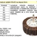 Aktuální Kotouč lamelový radiální na stopce 80x30 P-150