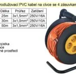 Akční Nabídka Prodlužovací kabel 25 m na cívce 4 zásuvky