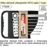 YATO Klíče ráčnové sada 7 kusů očkoploché 10-19mm Pouze Dnes