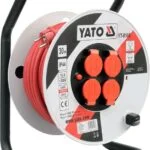 YATO Prodlužovací kabel na cívce 30m, 230V 3x2,5mm, gumová izolace, 4 zásuvky YT-8106 Sleva