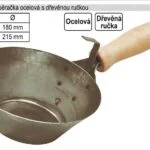 Zednická naběračkas rukojetí ocelová 215mm Značkový