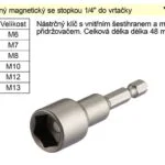 Aktuální Klíč nástavec nástrčný M13 magnetický se stopkou 1/4″ do vrtačky