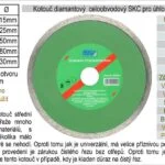 Akce Kotouč diamantový celoobvodový pro úhlové brusky SKC150