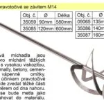 Značkový Míchadlo pravotočivé se závitem90 x 580 mm