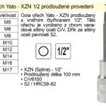 Autentický Gola ořech XZNM5 prodloužený 1/2″ YT-0450