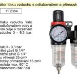 YATO Regulátor tlaku vzduchu s odlučovačem a přimazáváním, 1/4″, redukční ventil YT-2384 Značkový