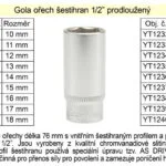 Akce Gola ořech šestihran 1/2″prodloužený 17mm