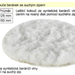 Zlevněný Leštící kotouč beránek 125mm se suchým zipem