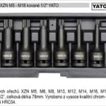 YATO Zástrčné hlavice XZN M5-M18 gola ořechy sada 8 kusů kované Cenově Výhodný