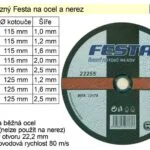 Akční Nabídka Kotoučřezný naocel Festa 115x1,0mm