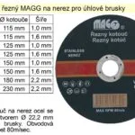 Značkový Kotouč řezný na nerez 150x1,6mm MAGG