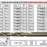 Akční Cena Vrták do kovu HSS-Co cobaltový4,2 mm, balení 1 kus