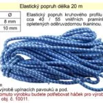 Akce Gumový elastický popruh 20 m x 10 mm