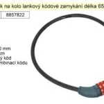 Zámek na kolo a motocykl 10x650mm kodové zamykání Hit Sezóny