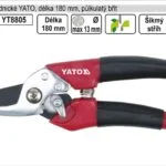 Značkový Nůžky zahradnické YATO 175mm půlkulatý břit