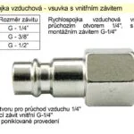 Akční Cena Rychlospojka vzduchová vsuvka s vnitřním závitem G-1/2″ EXTOL PREMIUM