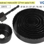 Akce Vrtáky vyřezávací miskové 38-127mm sada 9 dílů