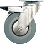 Autentický Kolečko otočné, gumové s brzdou 20kg 50/16/72mm