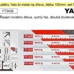 Akce Pilové plátky Yato Bi-metal na dřevo set 5 kusů YT-3435
