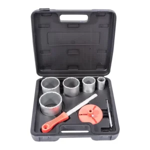 Aktuální STAVTOOL Sada diamantových vykružovacích korunek 8 dílů | 33-83 mm, PVC obal