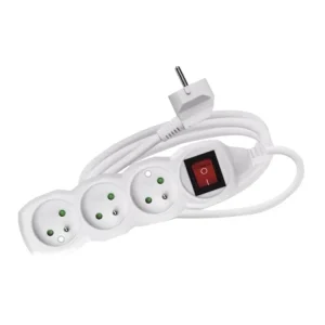 Akční Nabídka EMOS Prodlužovací kabel s vypínačem | 3 zásuvky, 230 V / 1,2 m, (1 mm²)