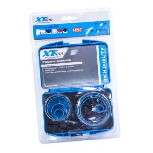 XTLINE Sada vykružovacích korunek 9 dílů | 19-73 mm, plastový box Autentický