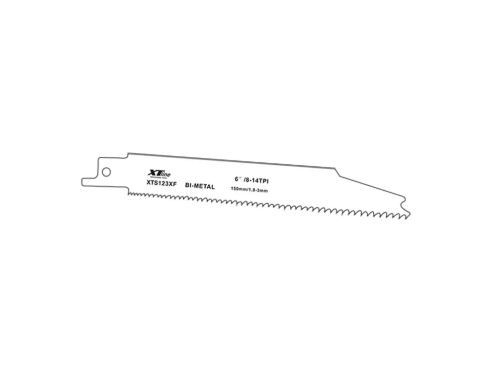 XTLINE Pilové plátky mečové Bimetal | 152x19x0,9 mm, 8-14 Tpi (1bal/5ks) Autentický