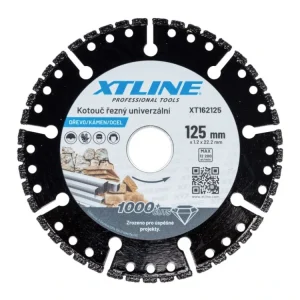 XTLINE Kotouč univerzální na dřevo, kámen, ocel | 125x1,2x22,2 mm Ověřený