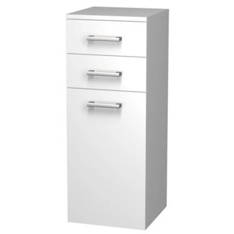 Autentický INTEDOOR střední koupelnová skříňka 35 cm, závěsná, bílá NY SS 35 2Z K 01