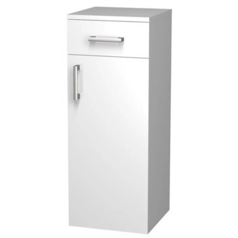 Značkový INTEDOOR NEW YORK střední koupelnová skříňka 35cm, závěsná pravá, šedá lesk NYSS351ZP/U506