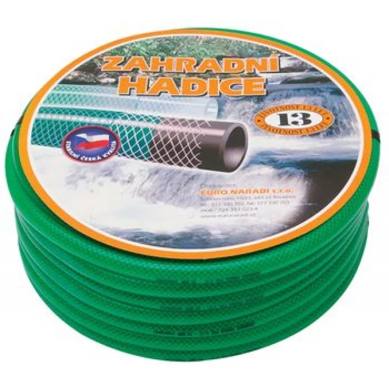 Zlevněný EURO zahradní hadice průhledná 3/4" x 25m 147428