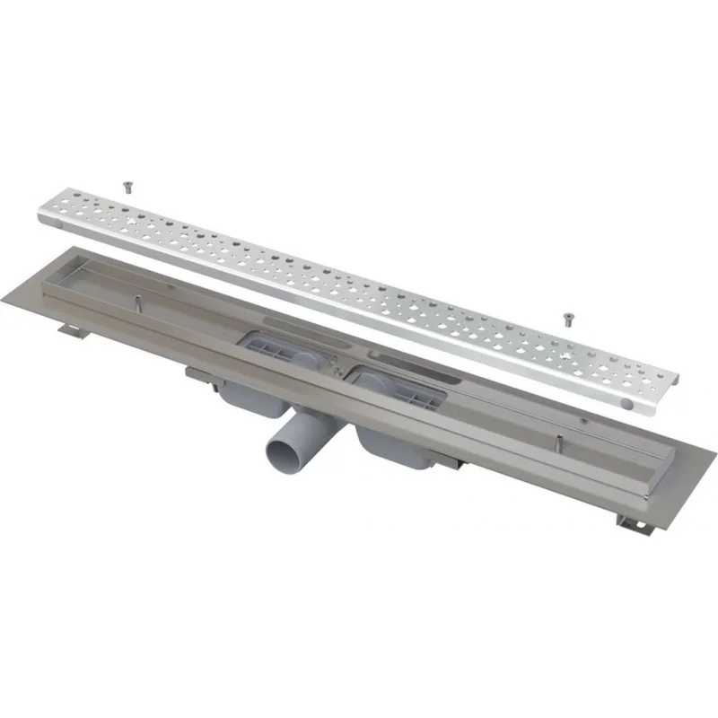 ALCAPLAST Antivandal Low podlahový žlab 850 mm s roštem, lesk APZ111-850L Expresní Doručení