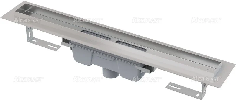 ALCAPLAST Professional podlahový žlab s okrajem pro plný rošt, svislý odtok APZ1006-650 Aktuální
