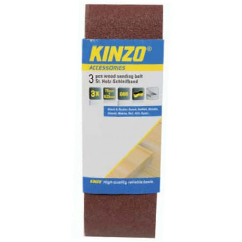 Akční Cena KINZO - brusný pás 75x457mm A80 - 3ks 71747