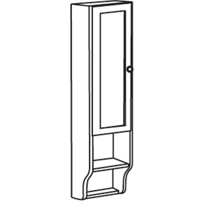 Značkový SAPHO RETRO skříňka k zrcadlu 25x115x20cm, buk, levá 1700