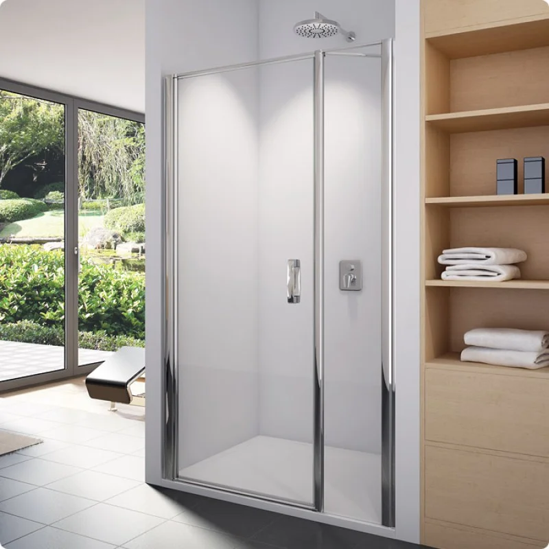 Značkový RONAL SL31 Swing-Line jednokřídlé dveře + stěna, 90 cm, barva*/čiré sklo SL1310900SF07